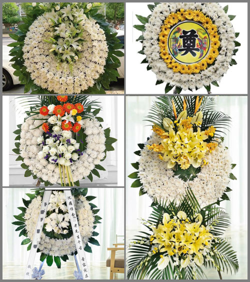 四川成都彭州市濛阳镇彩林村花圈速递